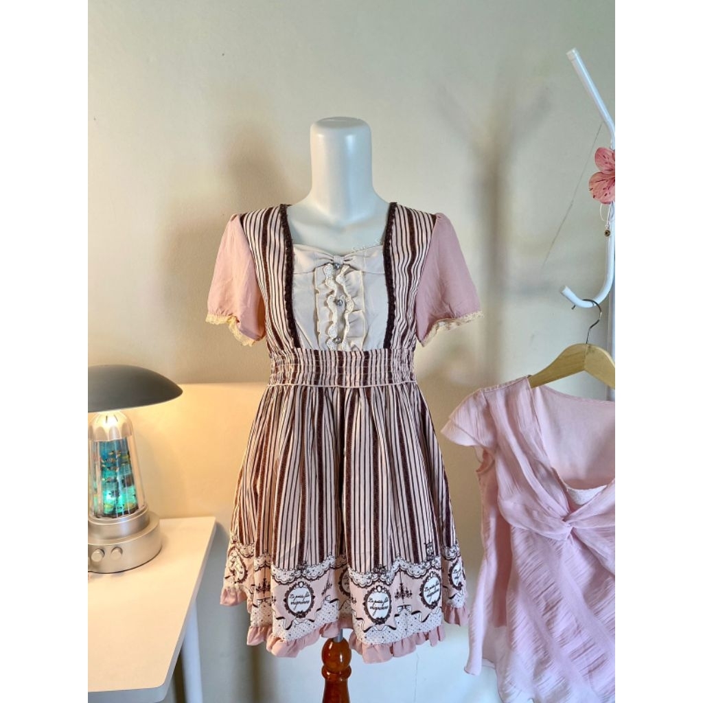 dress putih lolita axes femme blouse vintage fairy core y2k milkmaid outer ruffle kawaii