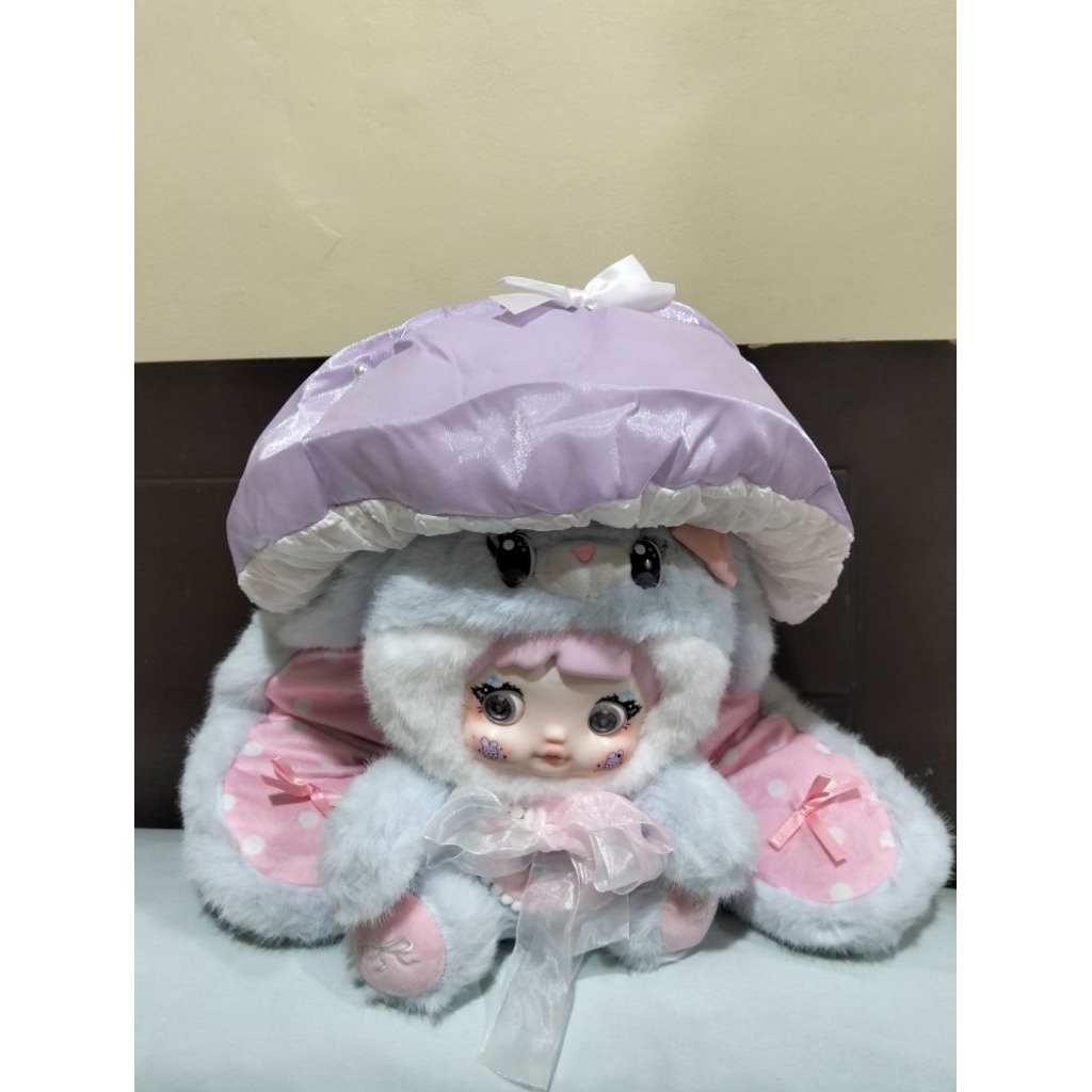 Nommi 600% nommi mushroom biru boneka nommi biru