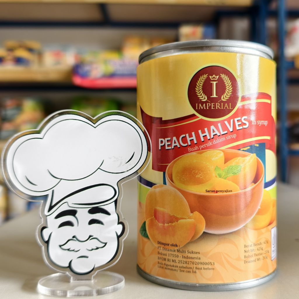 

Imperial Peach Halves 425Gr / Buah Kaleng Peach 425Gr