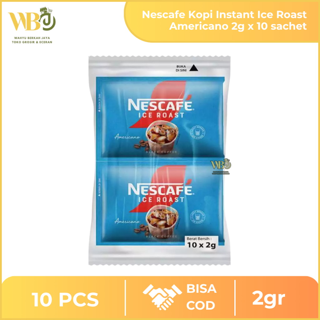 

Nescafe Ice Roast Americano 2g x 10 Sachet – Kopi Instan Dingin Exp Lama | Grosir Eceran Ready