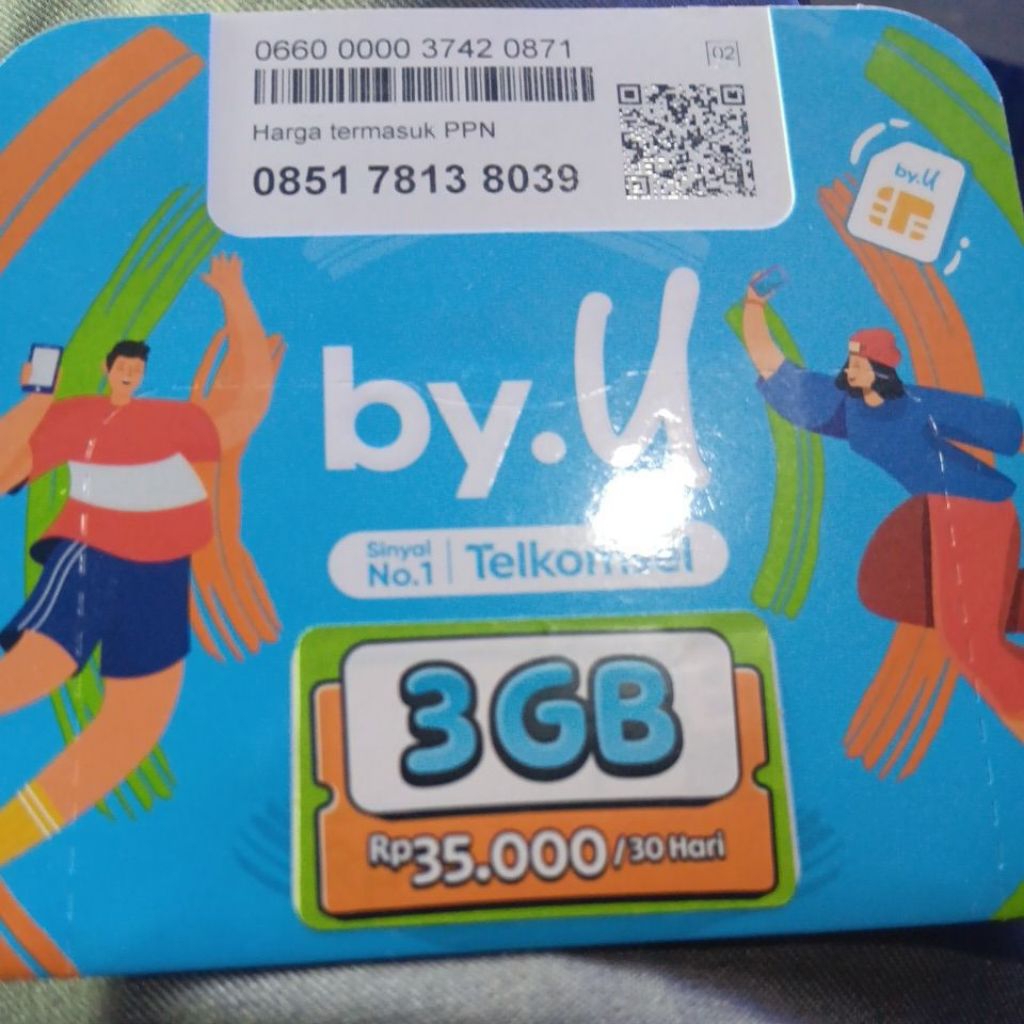perdana Byu 3gb exp panjang