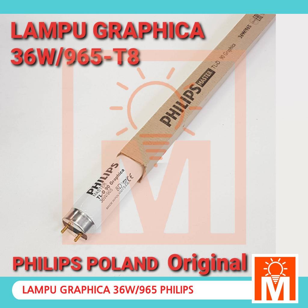 Lampu TL Graphica 36W/965 - T8 Philips Poland TL Percetakan 36W 965 Printing Lamp