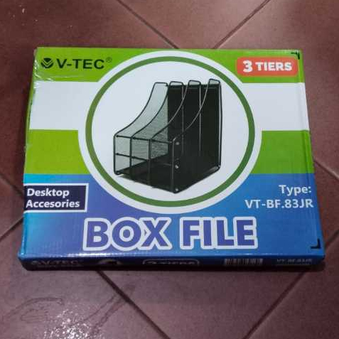 

V TEC FILE SYS BOX BESI VT-307C VT-BF.83JR ISI 3 / BOX PENYIMPANAN DOKUMEN FILE HITAM ESTETIK( 278925)