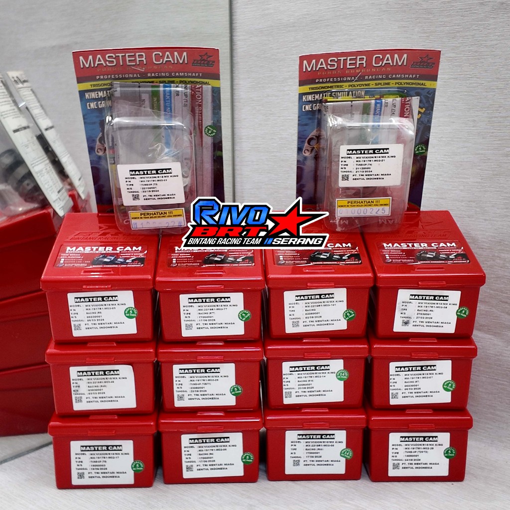 MASTER CAM NOKEN AS BRT JUPITER MX VIXION OLD MX KING NVL NVA R15 XABRE T1 T2 T3 T4 T5 R6 R7 R8 R9 R