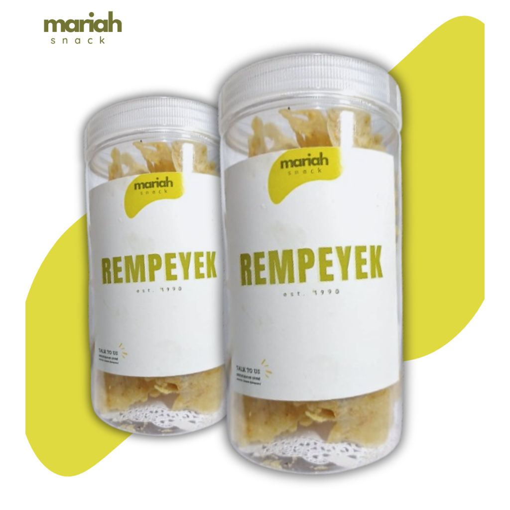 

MARIAH SNACK - Rempeyek Rebon Renyah Premium Toples 1000ML
