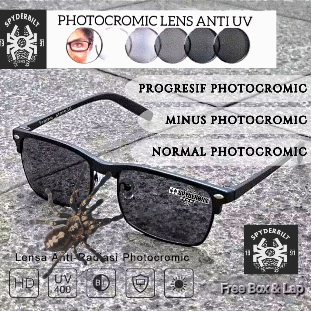 Kacamata Photocromic,Kacamata Progresif Plus Baca Jalan Otomatis,Kaca Mata Baca,Lensa Anti Radiasi B