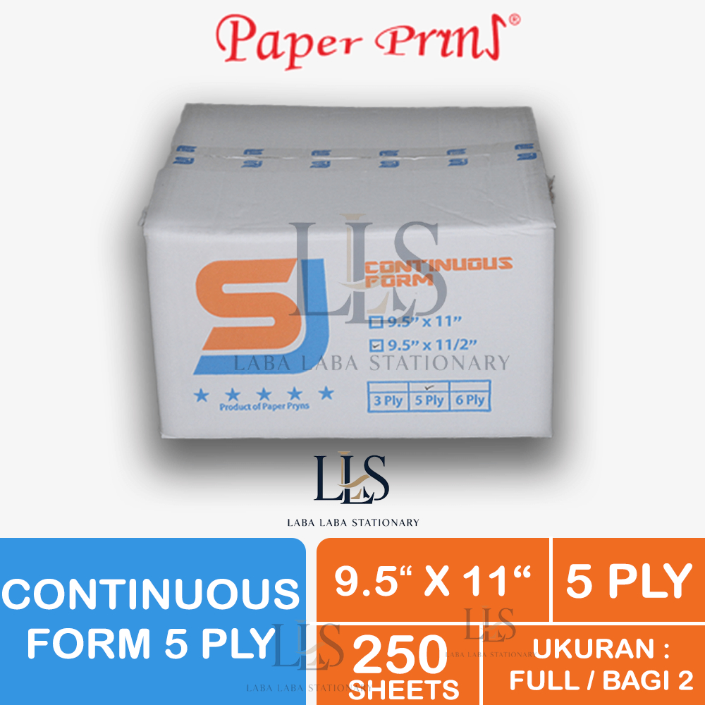 

CONTINUOUS FORM SJ 9.5 X 11 5 PLY BY PAPER PRINT NCR FULL BAGI 2 FAKTUR SURAT JALAN KERTAS CONTINOUS FORM RANGKAP 5