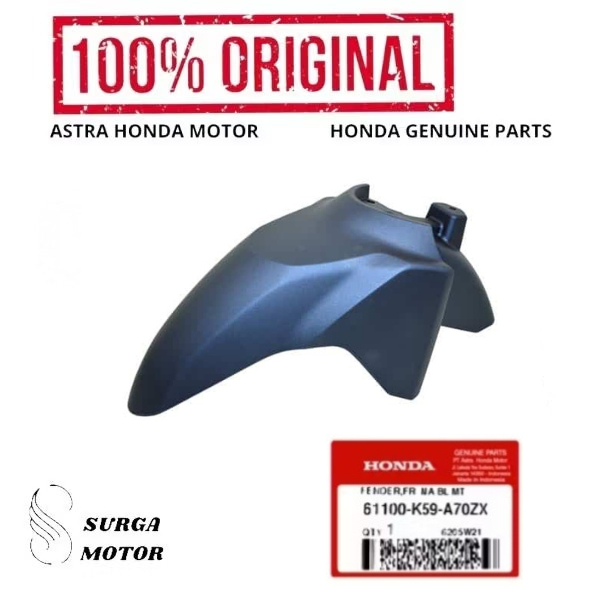 Spakbor Slebor Depan Biru Doff Honda Vario 150 eSP K59J 61100K59A70ZX 61100-K59-A70ZX Fender FR Ma B