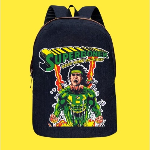Tas Ransel Sekolah Pria Distro Bahan Denim Gambar PERSEBAYA BONEK
