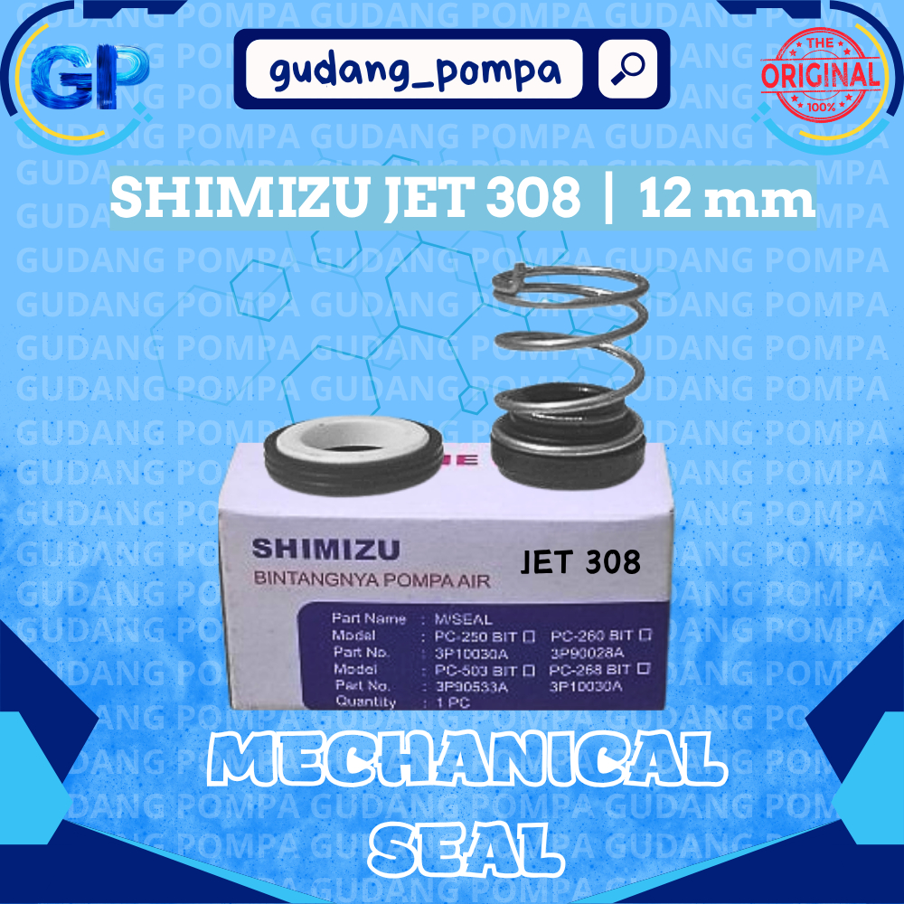 Mechanical Seal Pompa Air Shimizu Jet 308 Original -  Sil Mekanik