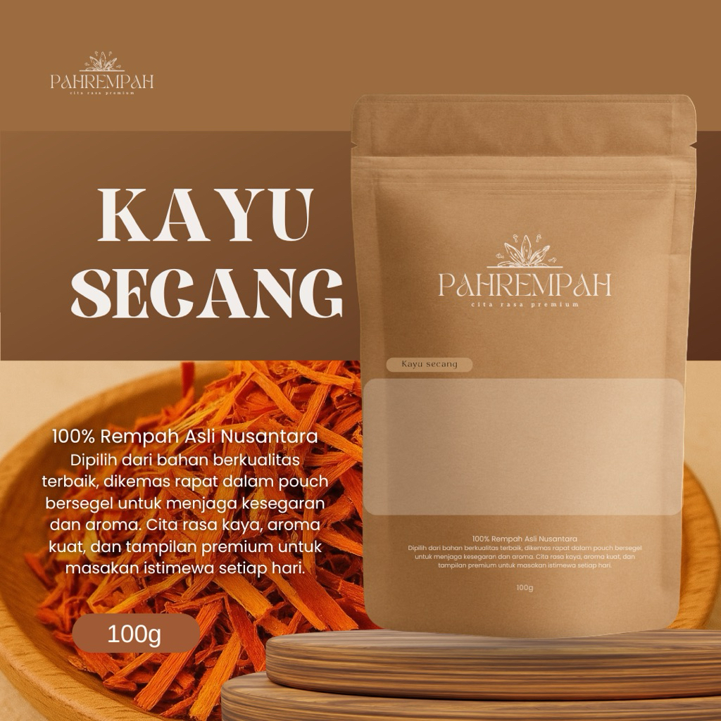 

PAHREMPAH – Kayu Secang Kering Utuh Murni Rempah Herbal Tradisional 100% Alami