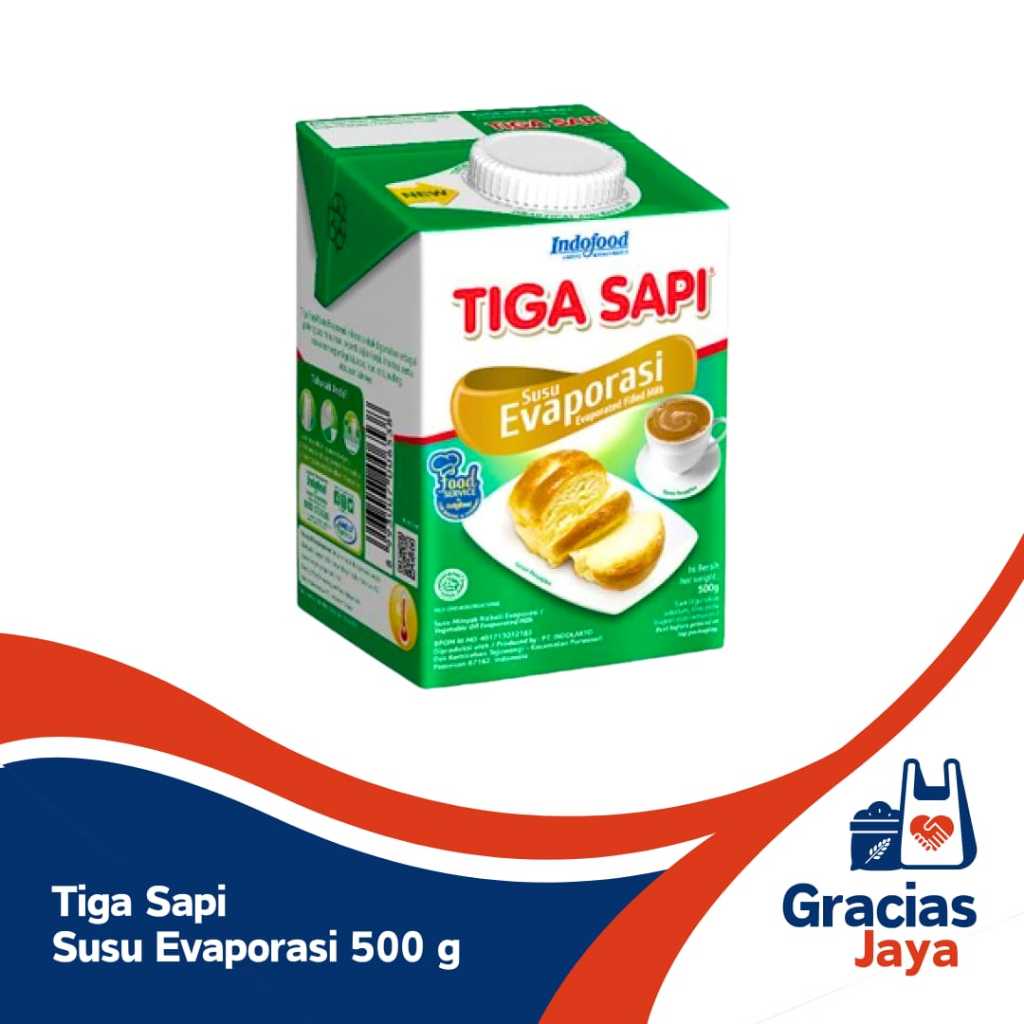 

Susu Evaporasi Tiga Sapi 500gr Tekstur Kental