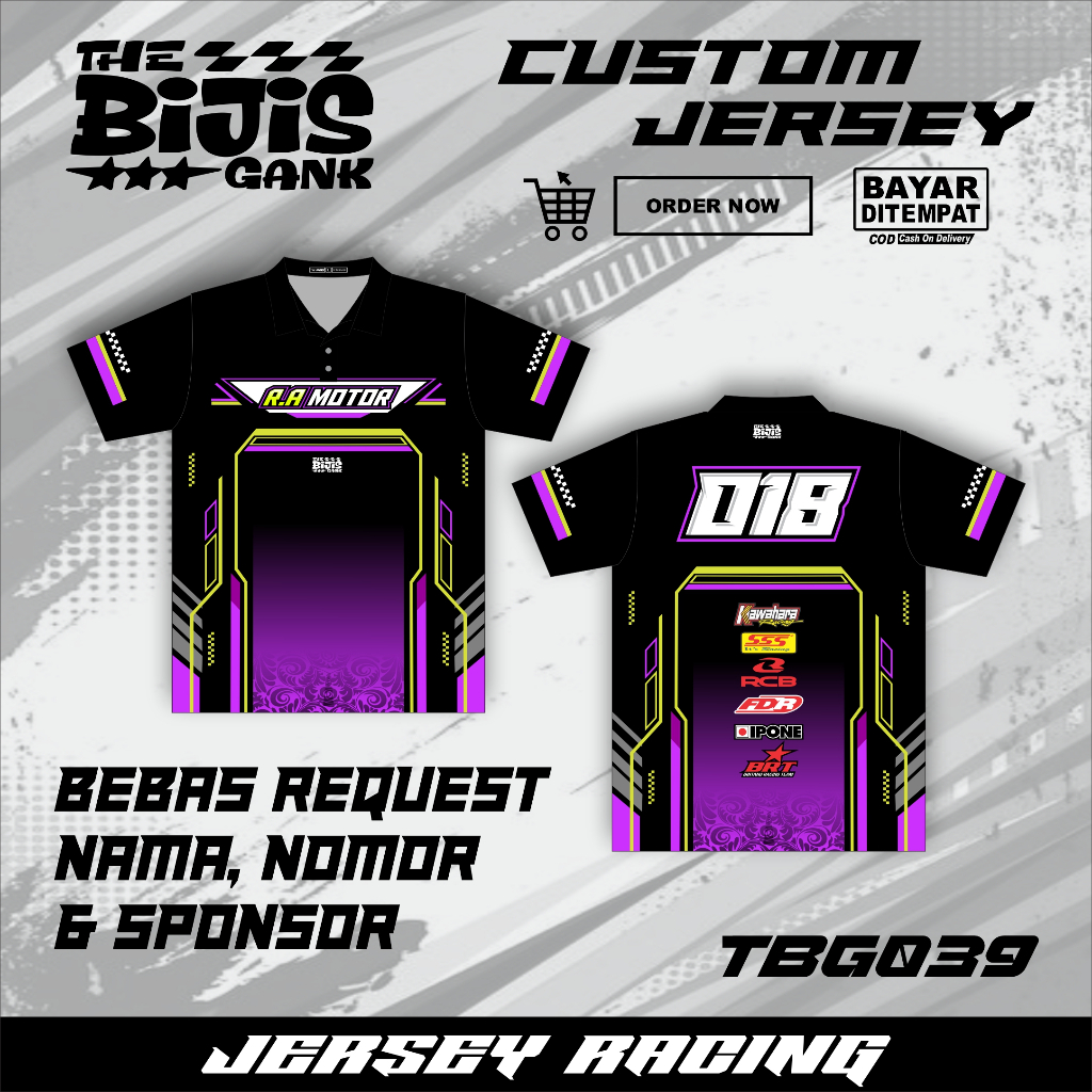 JERSEY RACING KAOS BAJU JERSEY BALAP RACING CUSTOM / Jersey Balap Racing Custom
