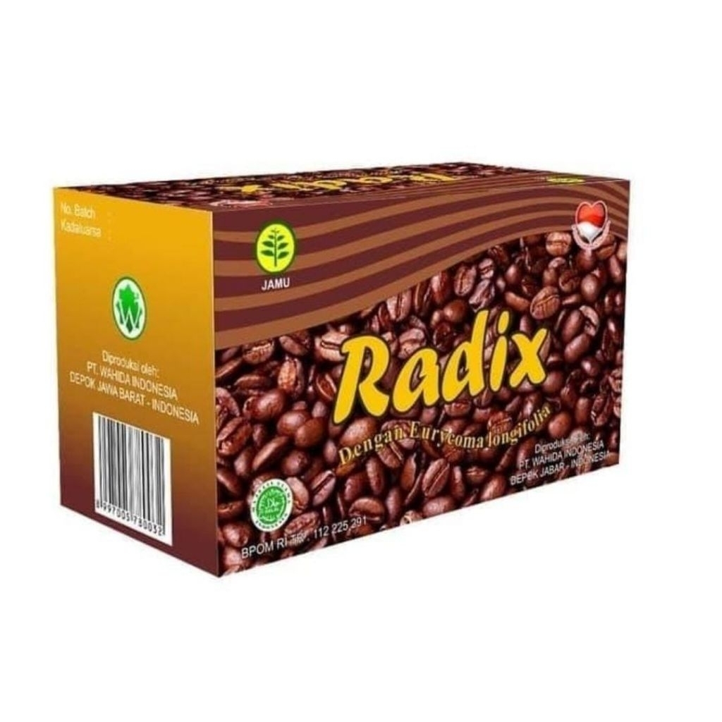 

KOPI RADIX HERBAL WAHIDA BPOM ISI 15 SACHET