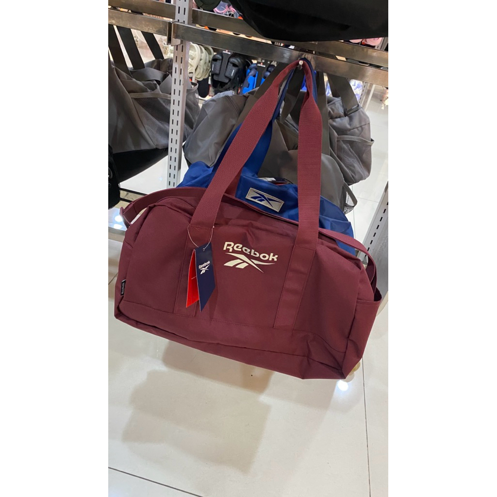 REEBOK DUFFLE BAG MAROON ORIGINAL TAS OLAHRAGA