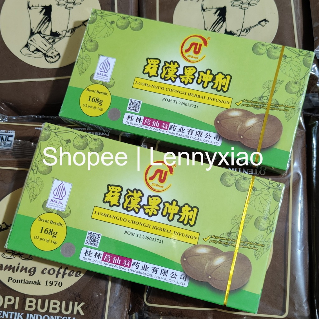 

Lo Han Kuo Instant Lohankue Lohanguo Lokanko Luo Han Guo Kue LuoHanGuo Chongji Herbal Infusion Buah Biksu Guilin Gexianweng Pharmaceutical