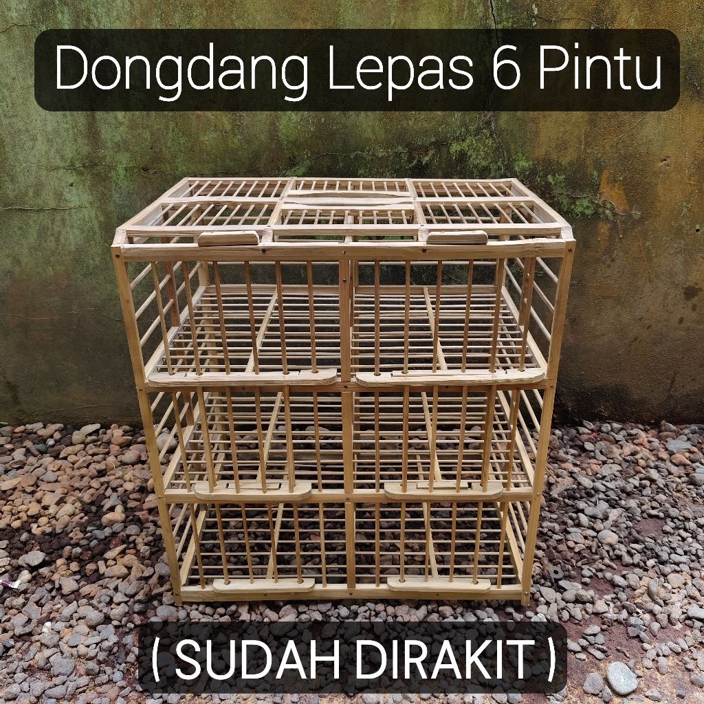 Dongdang Lepas Merpati 6 Pintu Full Bambu Tua Sudah Dirakit