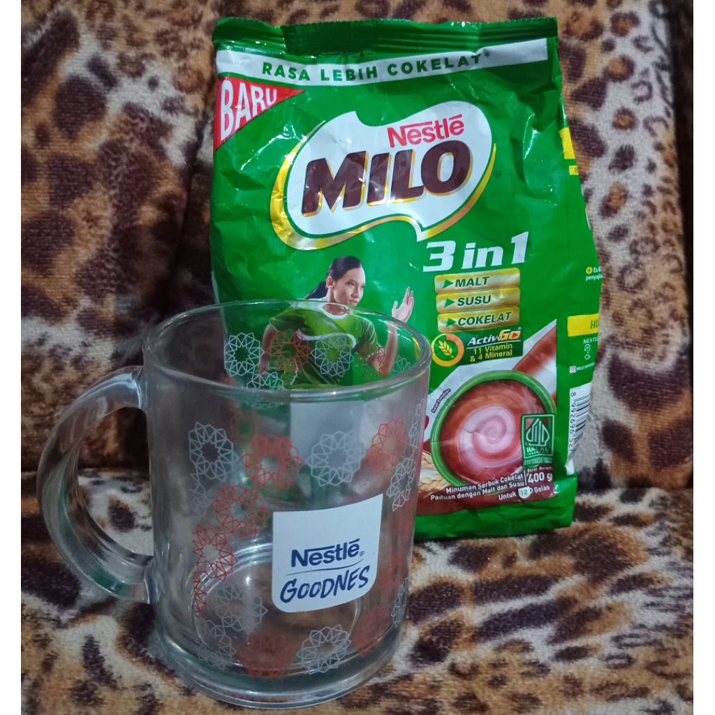 

MILO 3 IN 1 FREE GELAS (SALE) Berat 400 gram