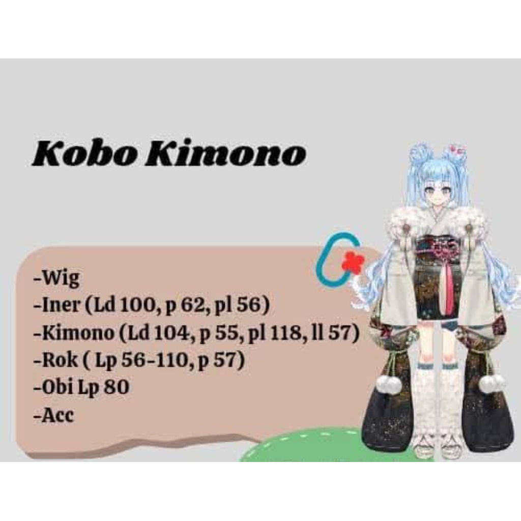 Kobo Kanaeru Kimono Fullset Costume Cosplay Kobo