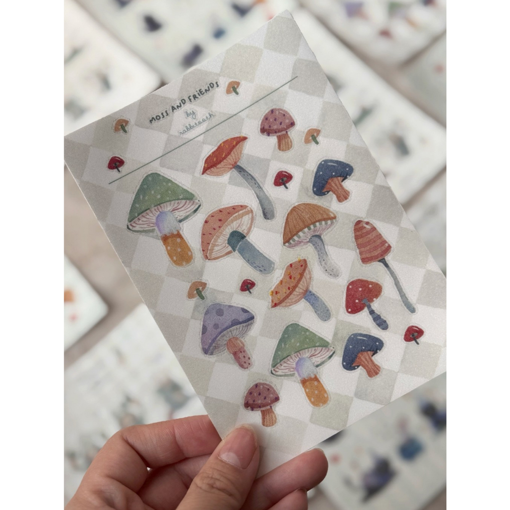 

Mushroom sticker set