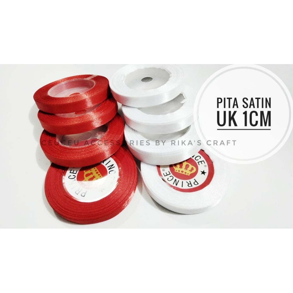

PITA SATIN MERAH | PITA SATIN PUTIH UKURAN 1CM