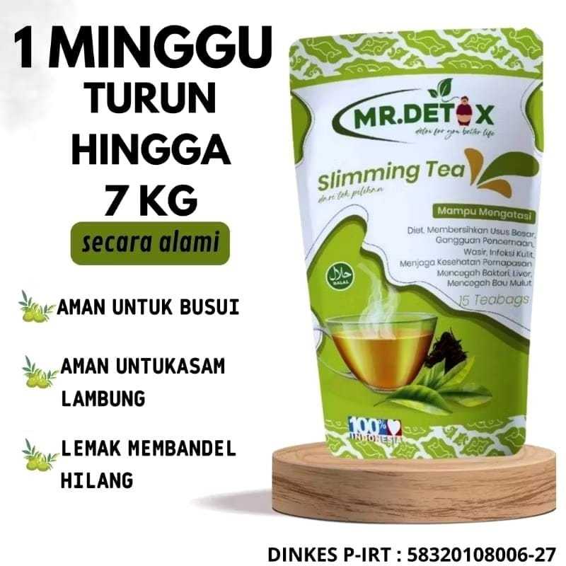 Teh Slimming Tea Mr. Detox Slimming tea Teh diet Alami / Mr.detox / Teh Pelangsing