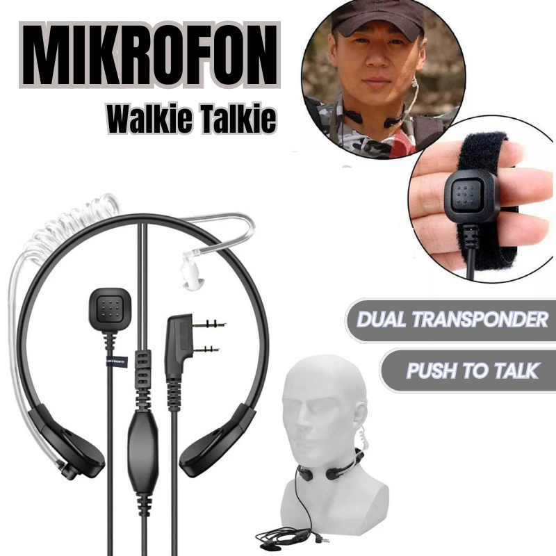 Taffware Mikrofon Walkie Talkie for Pofung Baofeng UV-5R UV-B5 UV-B6 Microphone Handy Talkie HT