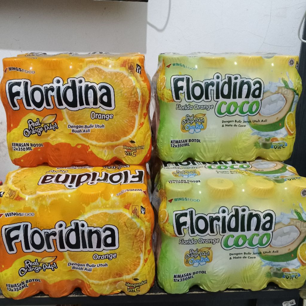 

FLORIDINA ORANGE / FLORIDINA COCO 350ML 1 DOS / SLOP ISI 12 BOTOL