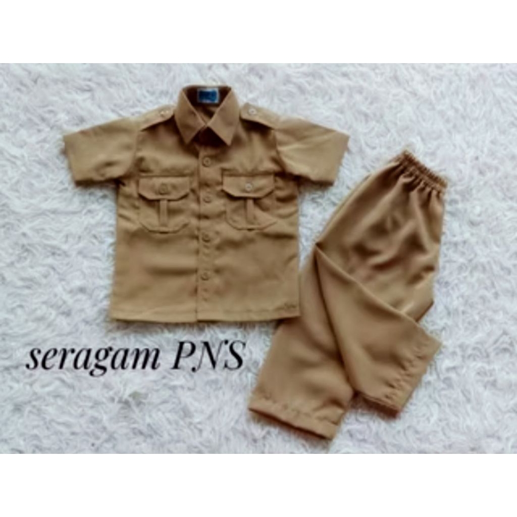 SERAGAM PNS ANAK/SERAGAM PROFESI ANAK/SERAGAM PNS JUNIOR/KOSTUM PHOTOSHOOT ANAK