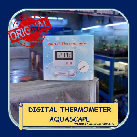 PERLENGKAPAN AQUARIUM - TERMOMETER AQUARIUM DIGITAL / THERMOMETER AQUARIUM DIGITAL (ALAT UKUR SUHU A