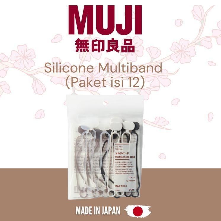 

MUJI Silicone Multiband (Paket isi 12)/-stationary Silikon / alat serbaguna