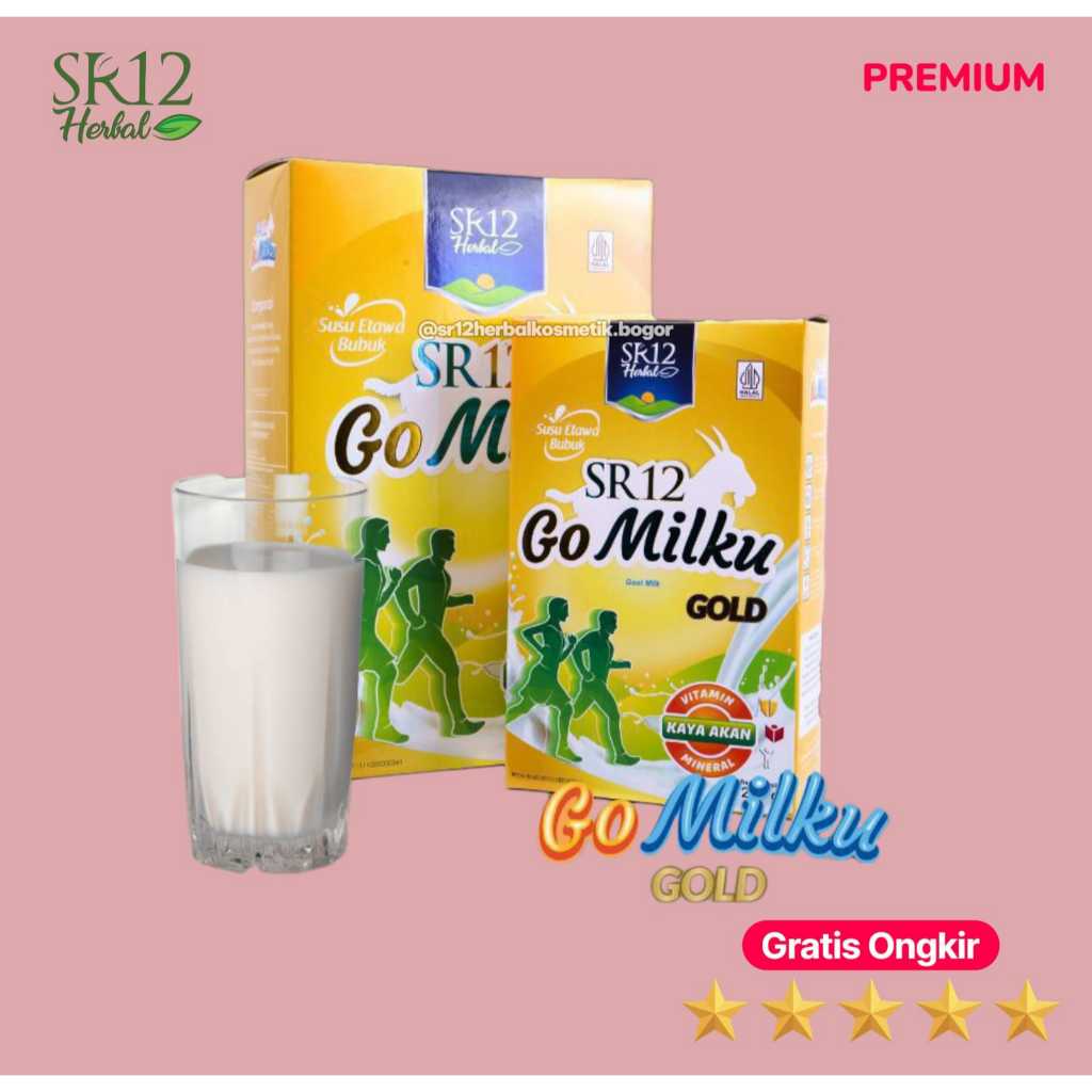 

Gomilku Gold SR12 Susu Kambing Etawa Asli Halal BPOM Go Milku Usia 35-50t Tahun Ke Atas