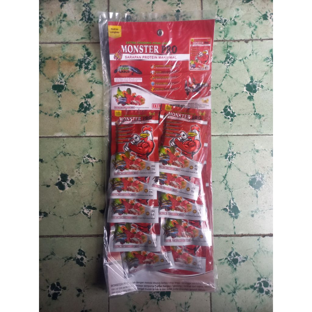 Monster Pro 1 Renteng isi 10 Sachet