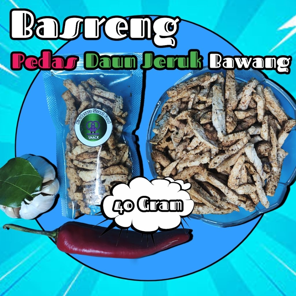 

Basreng Pedas daun jeruk