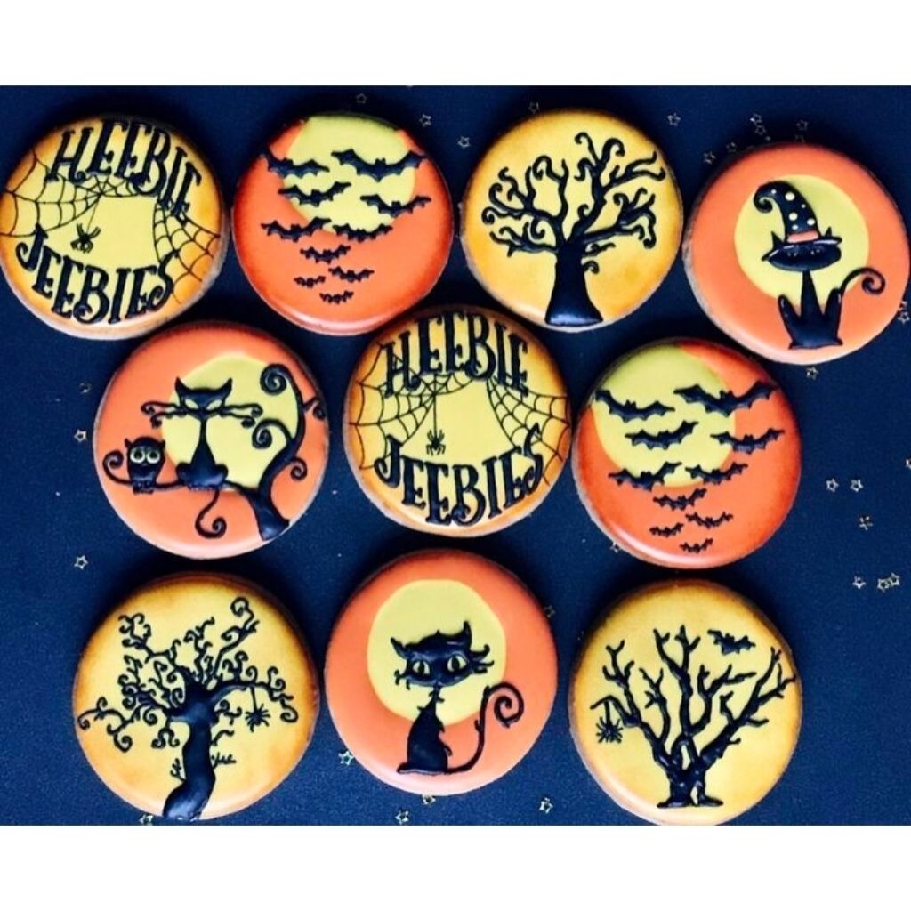 

IHANALICIOUS Butter cookies tema Halloween 2 Ghost Hantu (kukis hias karakter)