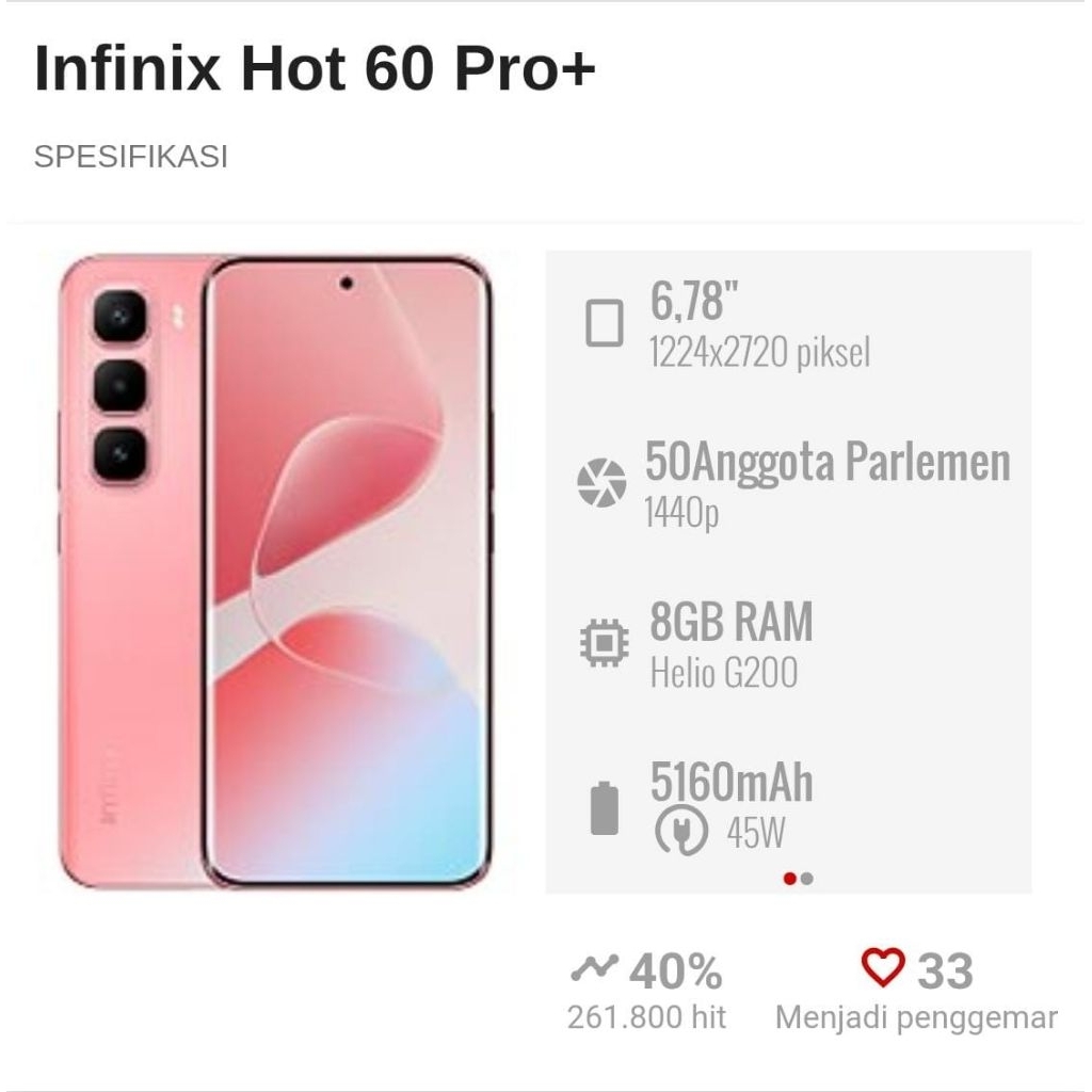 NEW INFINIX HOT 60 PRO PLUS 8-256 | HOT 50 PRO PLUS 8-256 | DISPLAY CURVED+AMOLED | NON REPACK BNIB 