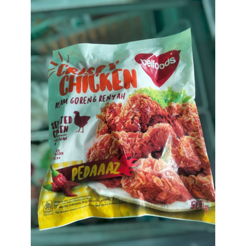 

Belfoods Ayam Goreng Renyah Pedaaass 500g