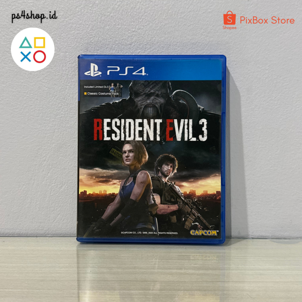 BD Kaset PS4 Resident Evil 3 Remake Second Bekas Original | Game Horror Asik Biohazard RE 3 Remake P