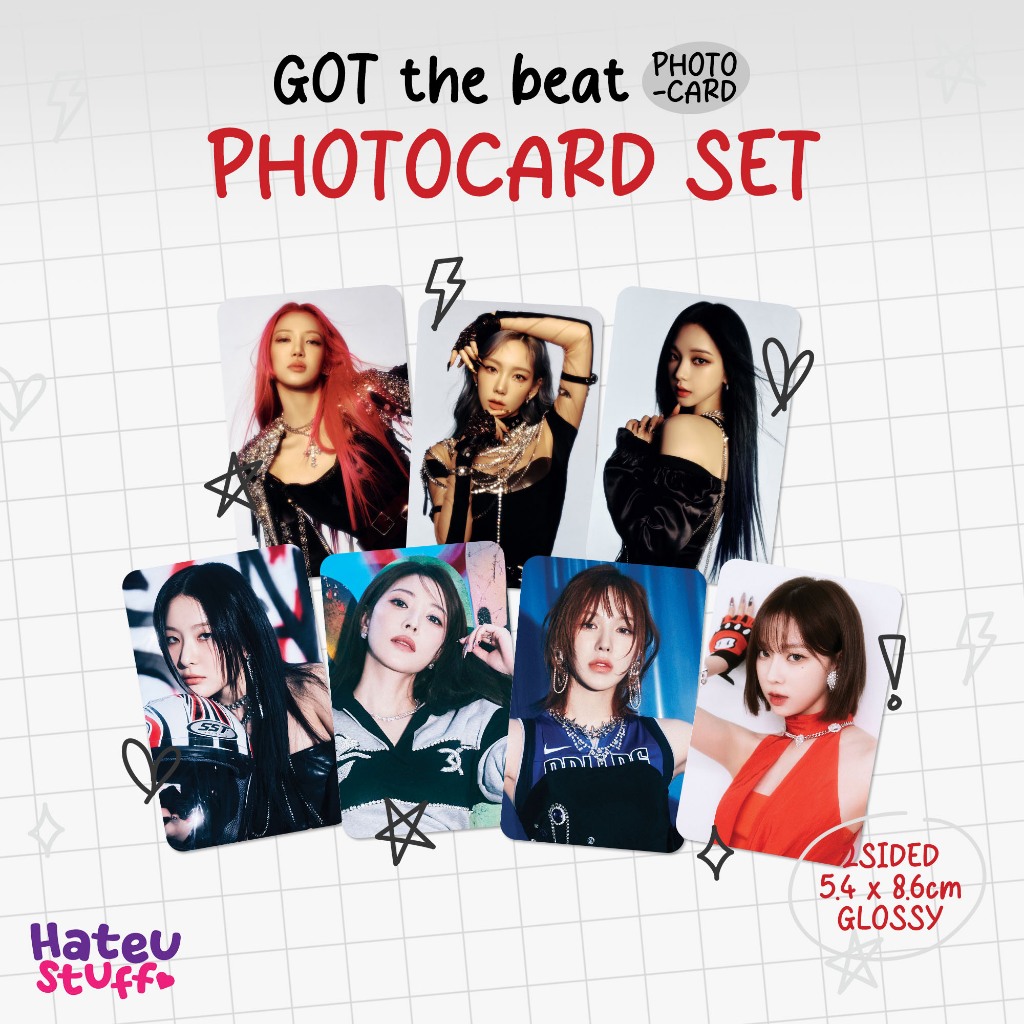 [7pcs] GOT The Beat Unofficial Photocard Stamp On It, Step Back