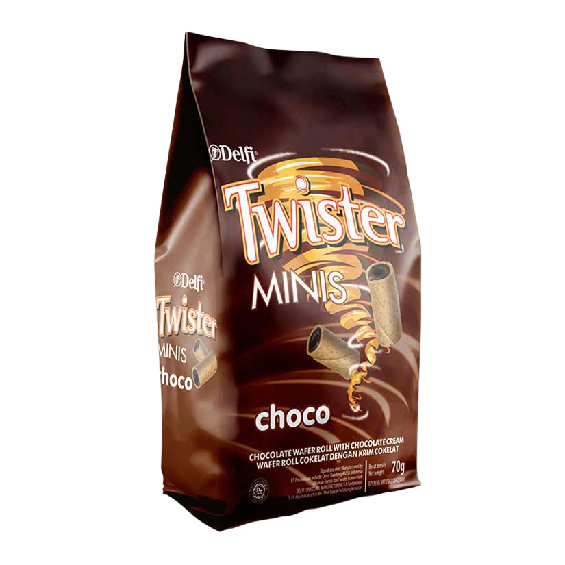 

DELFI TWISTER MINIS CHOCO PCH 70 GR 8991001780232