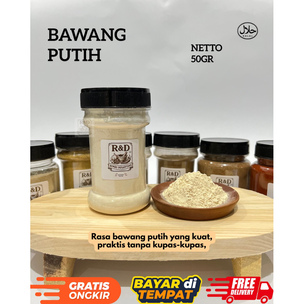 

Bumbu Dapur - Bawang putih bubuk Rempah Ground Garlic Powder