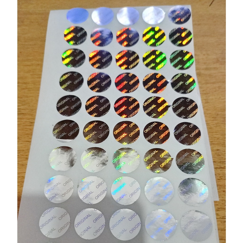 

STIKER SEGEL HOLOGRAM BENTUK BUNDAR / LINGKARAN