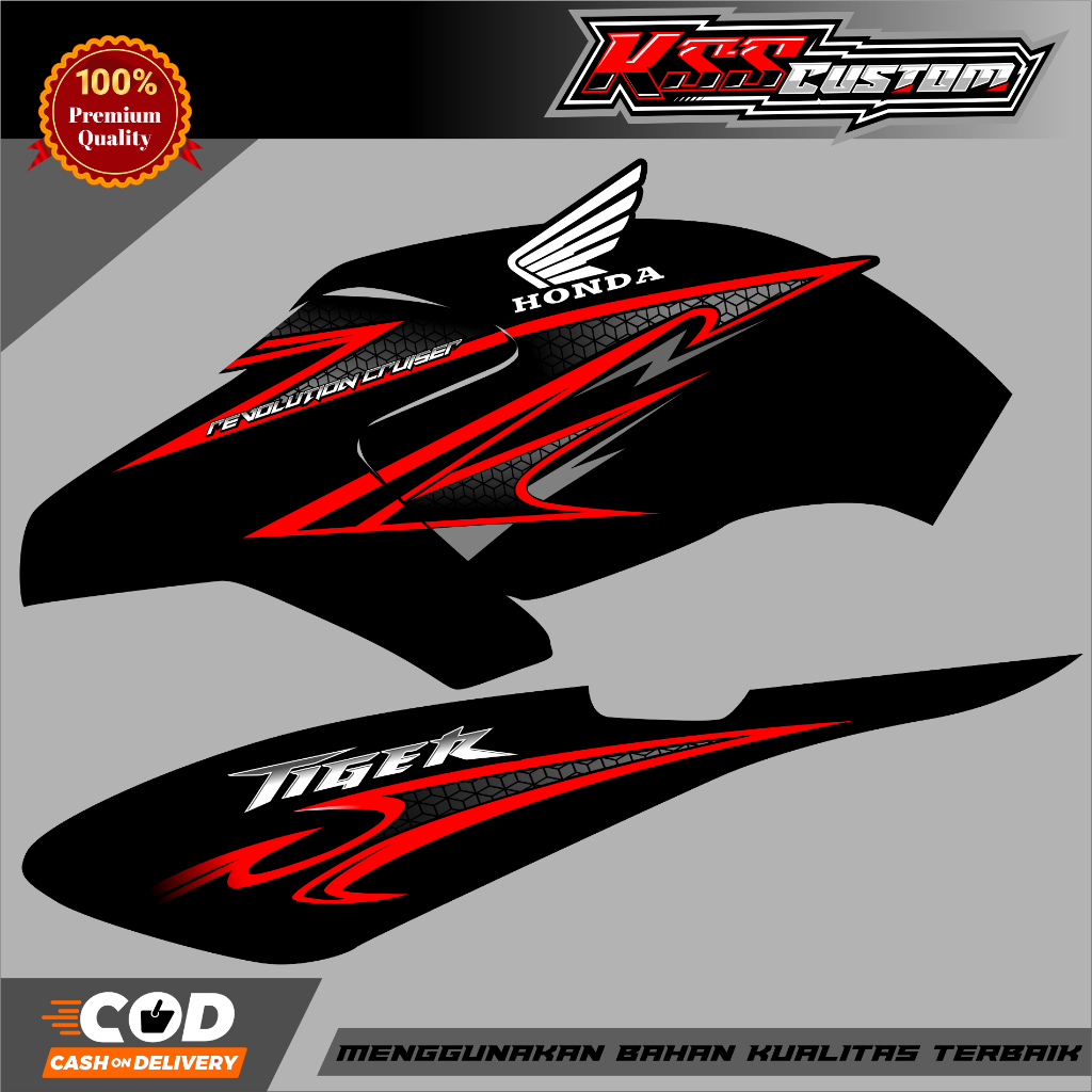 striping tangki tiger custom variasi - striping honda tiger revo variasi custom - striping tirev