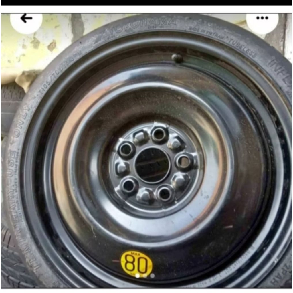 Ban Serep Plus Velg Sienta Ring 16 Baru