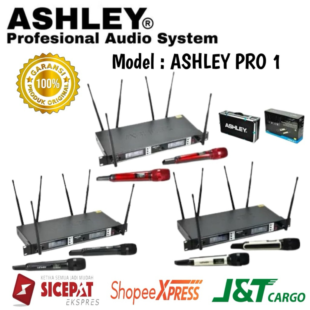 Mic Wireless Ashley Pro 1 Original Mic Wireless Ashley True Diversity Uhf