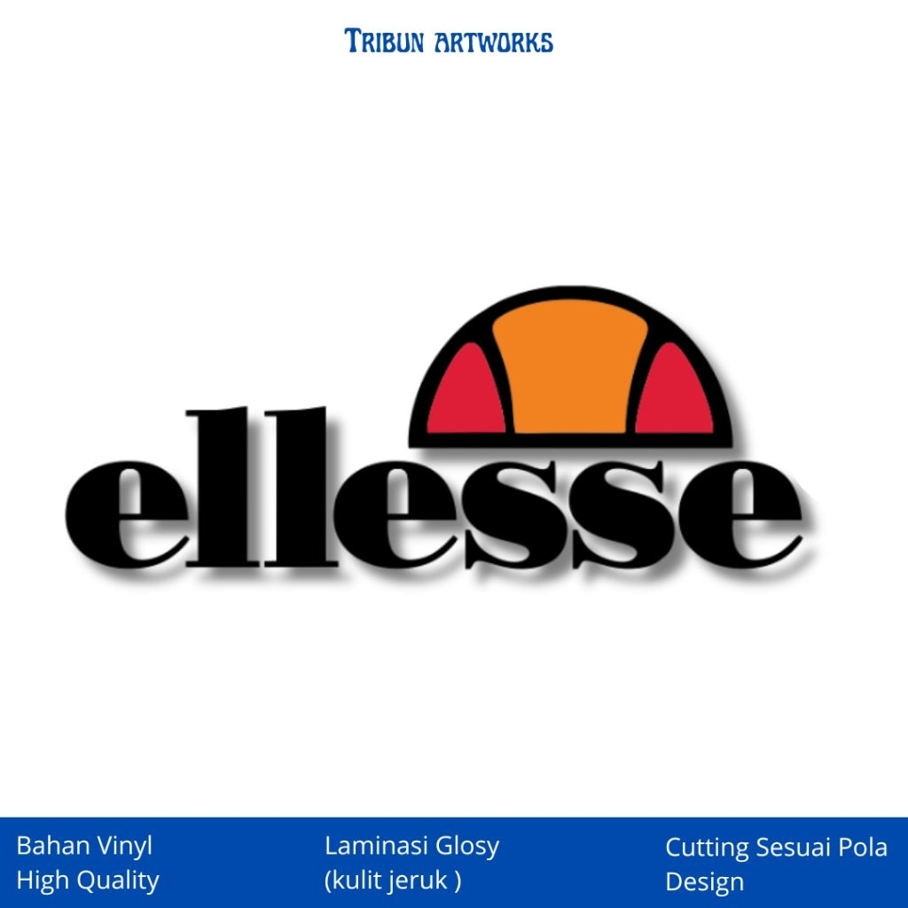 

Sticker Logo Casual Sticker Brand Sticker Laminasi Kulit Jeruk Sticker Laptop ellese