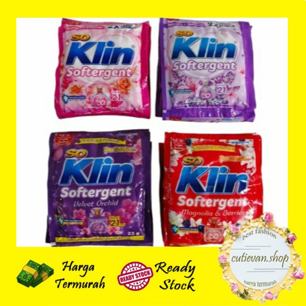 Deterjen Bubuk Soklin / Soklin Deterjen Bubuk Renteng / Sabun Cuci Baju Bubuk Soklin