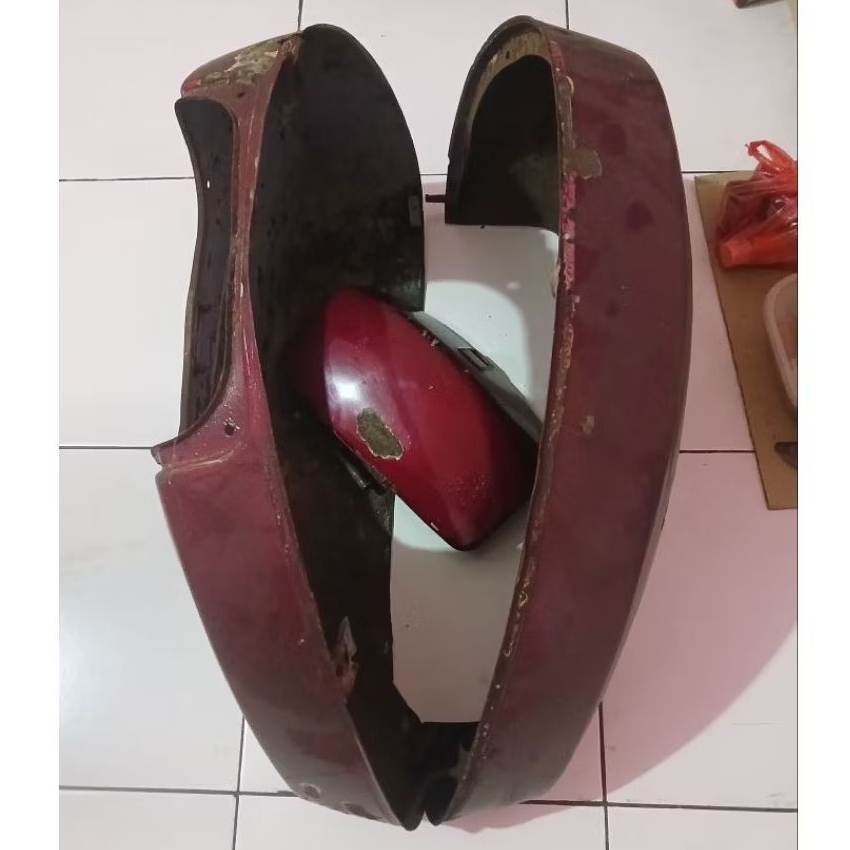 Box tepong kiri kanan Vespa PS strada banci Tanpa sein