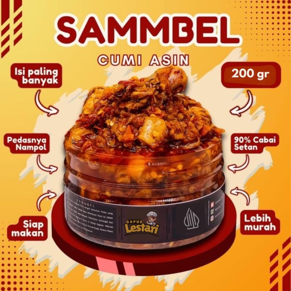 

SAMBEL PEDAS BABY CUMI 200 gr, BIKIN KETAGIHAN !!!
