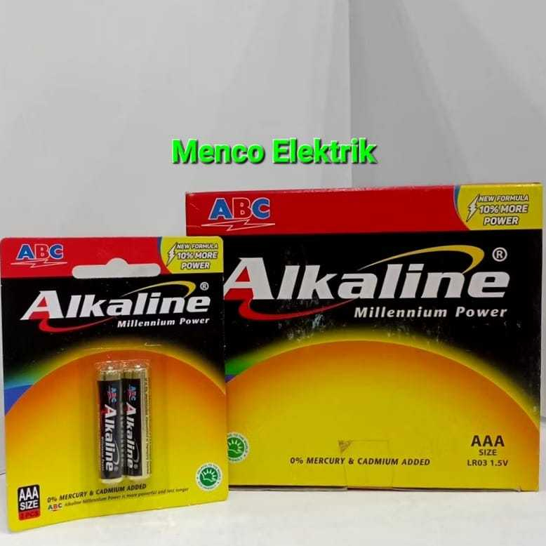 Baterai ABC Alkaline AAA A3 Isi 2 LR3 / Batre Alkaline ABC A3 Battery Alkaline AAA